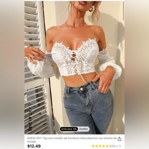 Beautiful crop top for the summer I’m selling cause is small to me